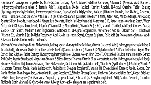 Vitabiotics Three Packs of Pregnacare His & Hers Vitabiotics