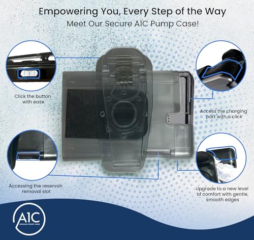 (2023-24 Model) A1C Pump Case, 360 Rotating Case for Tandem Tslim, t:Slim X2, t:Slim G4 PUG PROTECTIVE GEAR