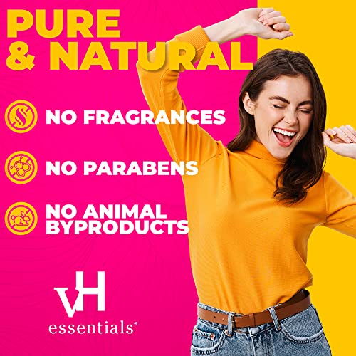 vH essentials Boric Acid + Tea Tree Vaginal Suppositories - Prebiotics Formula with Lactic Acid vH essentials