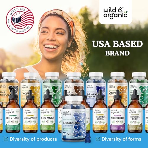 Wild & Organic Glutathione Gummies - Reduced Glutathione for Liver Cleanse & Antioxidants