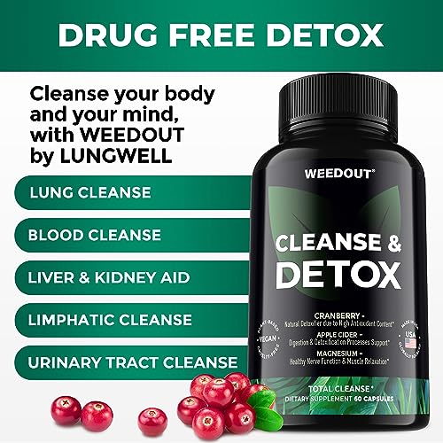 WEEDOUT Total Cleanse Detox Pills - Full Body Cleanser Detox - Fast Toxin Rid - Natural WEEDOUT