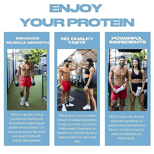 XEELA Plant Based Vegan Protein Powder - Independently Tested - 25g High Protein XEELA