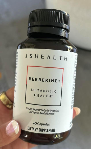 JSHealth Vitamins Berberine+ Formula — Berberine Supplement for Metabolic Health — Vegan, Gluten-Free & Non-GMO. (60 Tablets)