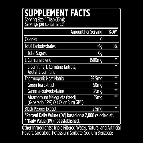 VMI Sports L-Carnitine 1500 Heat Stimulant Free Thermogenic Metabolic Support & Fat Loss VMI Sports