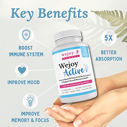 WEJOY. Active - Helps With Brain Fog, Joint Pain, Memory, Immunity And Clarity, Menopause Supplements WEJOY.