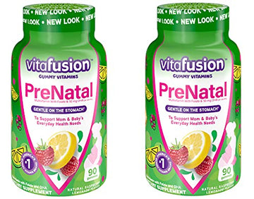 Vitafusion Prenatal Gummy Vitamins, 90 Count (Pack of 2)