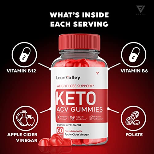 (2 Pack) Lean Valley Keto ACV Gummies Advanced Weight Loss Formula - Lean Valley Fyvus