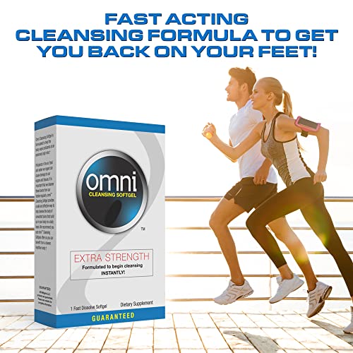 Wellgenix Omni Herbal Detox Cleanse Softgel: Fast Acting Body Detox, Quick Flush Toxin Removal Wellgenix
