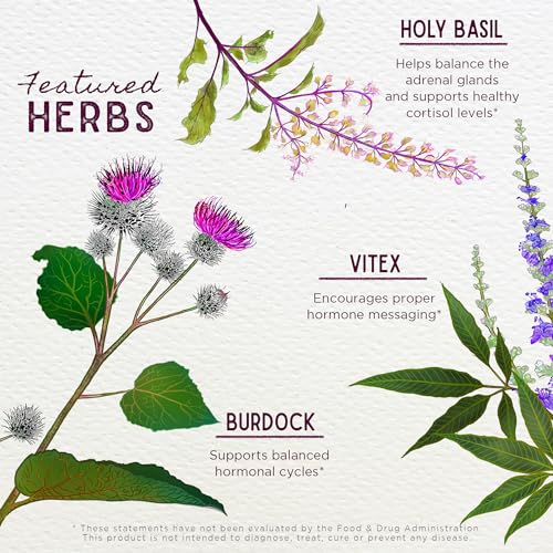 WishGarden Herbs Hot Flash Mitigating Tonic - Natural Herbal Hot Flash Relief & Night Sweats Supplement WishGarden