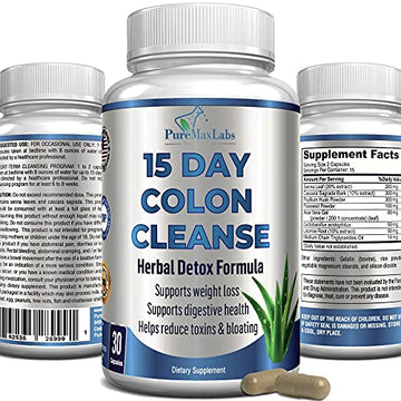 YUMMYVITE 15 Day Colon Cleanse and Detox, Herbal Detox Formula, Supports Weight 