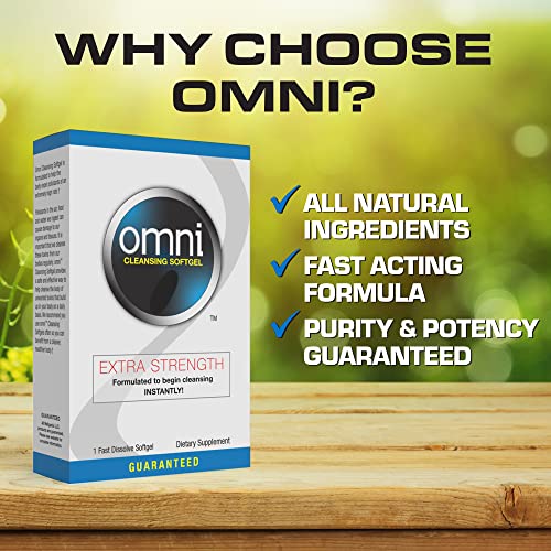 Wellgenix Omni Herbal Detox Cleanse Softgel: Fast Acting Body Detox, Quick Flush Toxin Removal Wellgenix