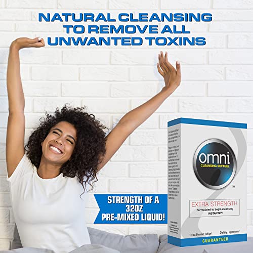 Wellgenix Omni Herbal Detox Cleanse Softgel: Fast Acting Body Detox, Quick Flush Toxin Removal Wellgenix