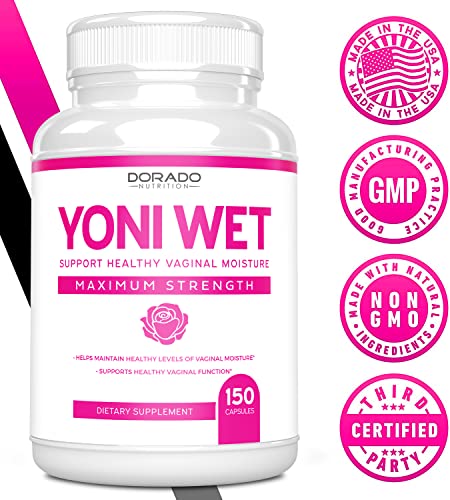 Vaginal Moisturizer & Vaginal Dryness Supplement (150 Capsules) Support Vaginal Wetness & Health DORADO NUTRITION