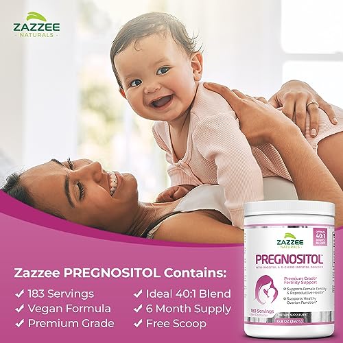 Zazzee PREGNOSITOL Powder and Extra Strength Prenatal DHA Zazzee