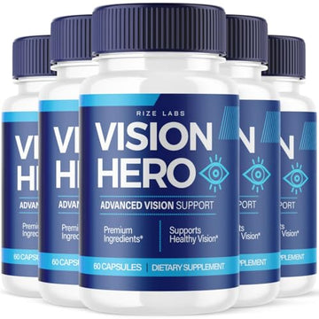 (5 Pack) Vision Hero Capsules - Vision Hero Eye Health Supplement for Healthy 