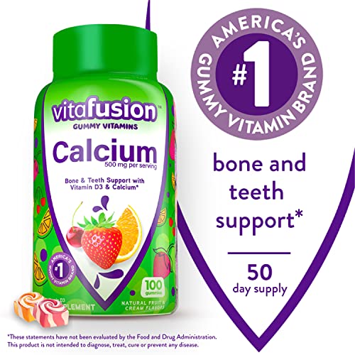 Vitafusion Fiber Well Sugar Free Fiber Supplement & Chewable Calcium Gummy Vitamins Vitafusion