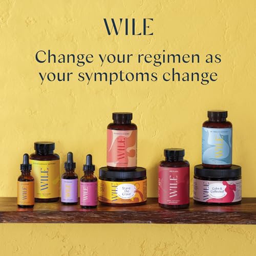 WILE Perimenopause Supplement for Women Stress Support, Ashwagandha Supplements