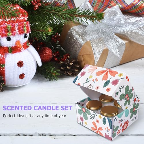 4 Pack Candles for Home Scented, Lavender & Cinnamon Candles Gifts for Women, 28 oz 200H Long zsaltt