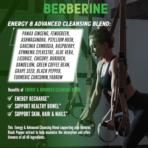 Zolotus 18800mg Berberine Supplement 40 in 1, with Sea Moss, Cinnamon, Milk Thistle Zolotus