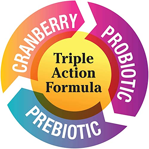 vH essentials Probiotics with Prebiotics and Cranberry Feminine Health Supplement - 120 Capsules vH essentials