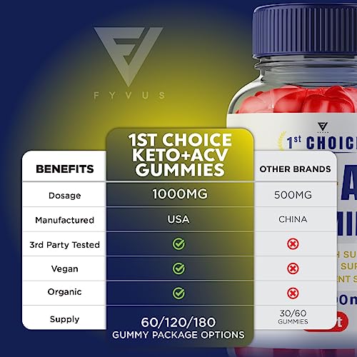 1st Choice Keto ACV Gummies, First Choice Gummies Advanced Weight Loss ACV Fyvus