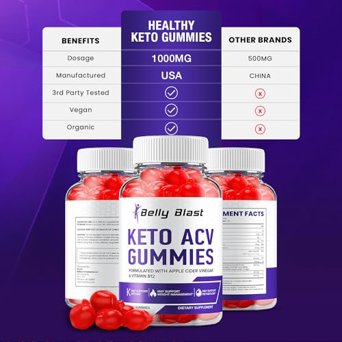 (2 Pack) Belly Blast Keto ACV Gummies - Keto Belly Blast ACV Advanced Formula Belly Blast Rillvo