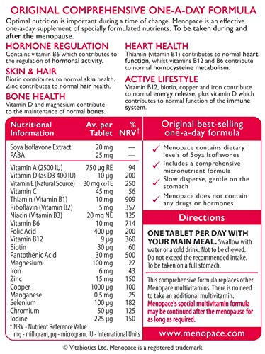 Vitabiotics Menopace Tab, 90 Count Vitabiotics
