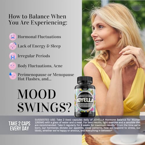 Womens Hormone Balance Supplement for Mood Swings, Hot Flashes Menopause Relief HERBAL HOT