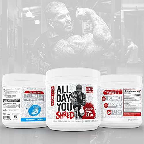 5% Nutrition Rich Piana AllDayYou Shred BCAA Powder | Amino Acid Supplement 5% Nutrition