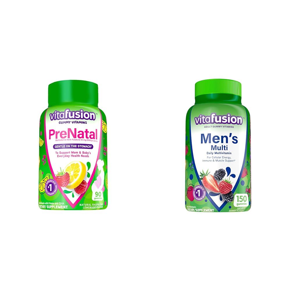 Vitafusion PreNatal Gummy Vitamins & Adult Gummy Vitamins for Men