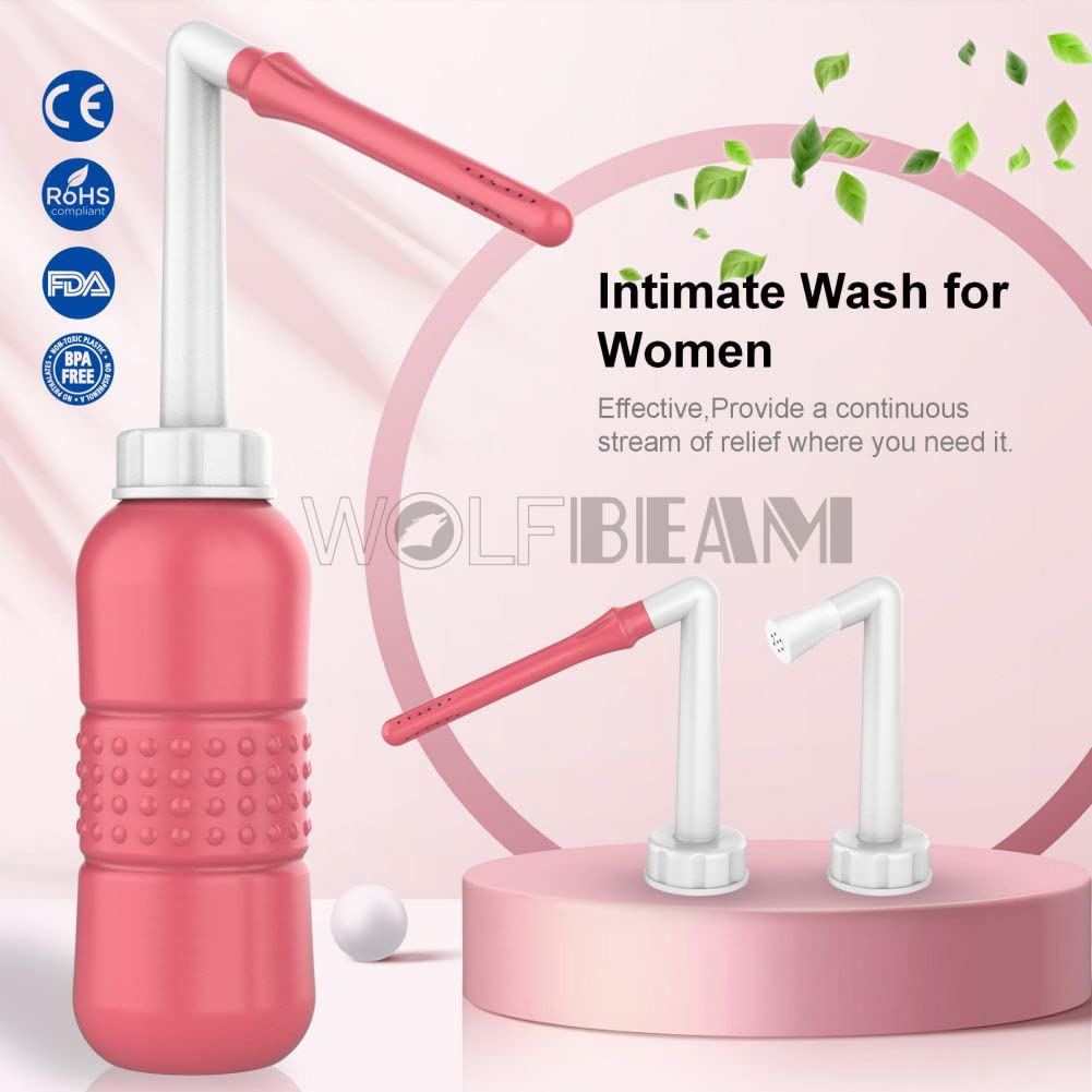 Wolfbeam 2IN1 Portable Hand-held Vulva and Anus Cleaner and Personal Health Vaginal Washing WOLFBEAM