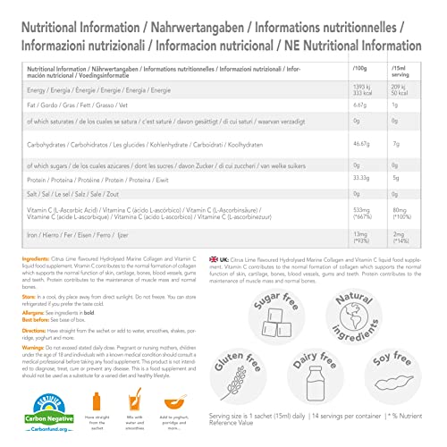 Zooki 5000mg Marine Collagen Liquid Sachets | Hydrolysed Marine Collagen Peptides yourzooki