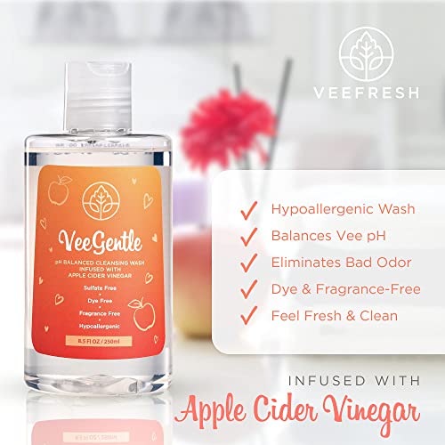 VeeFresh - VeeGentle Feminine Wash pH Balance for Women Wash with Apple Cider Vinegar VeeFresh