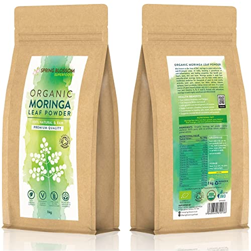 1KG Moringa Superleaf Powder Oleifera 100% Organic Raw Premium Quality Non-GMO Spring Blossom