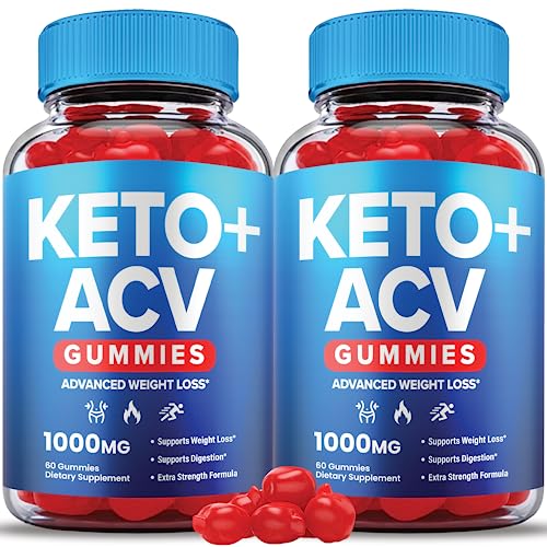 (2 Pack) Keto ACV Gummies Advanced Weight Loss, Acv Keto Gummies, Keto ACV Gummies