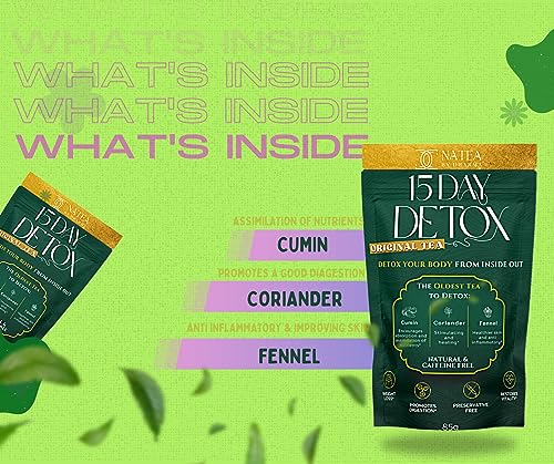 Dharma Nutrition Detox Tea 15 Day Natural Cleanse - Organic, Digestive Tea, CCF Tea Dharma Nutrition