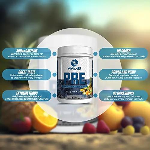 Yava Labs PRE Workout Ultimate Pump Formula (Energy Drink)