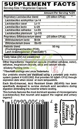 Zen Supplements - Womens 50 Billion Probiotic Formula - Supports Urinary and Vaginal Health