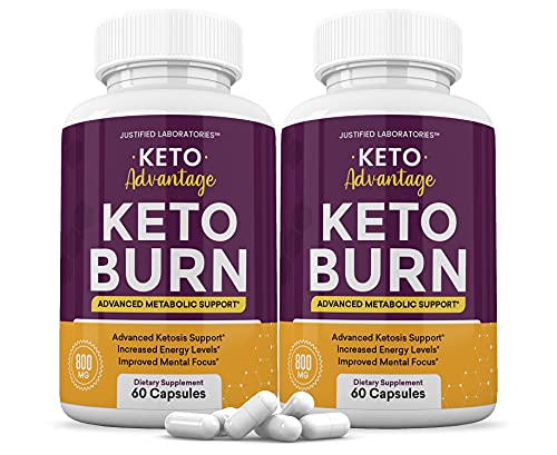 (2 Pack) Keto Advantage Keto Burn Pills Includes Apple Cider Vinegar goBHB Exogenous 
