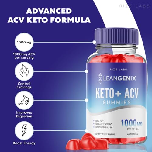 (3 Pack) Leangenix Keto ACV Gummies, Leangenix Keto + ACV for Advanced Weight Loss rize labs