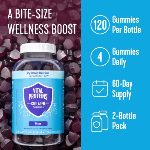 Vital Proteins Collagen Gummies, 2.5g of Clinically-Tested Collagen for Hair, Skin Vital Proteins