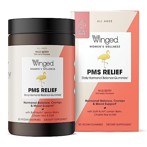 Winged Wellness PMS Relief Vitamins - Daily Hormonal and Balance and PMS Symptom Relief Winged Wellness