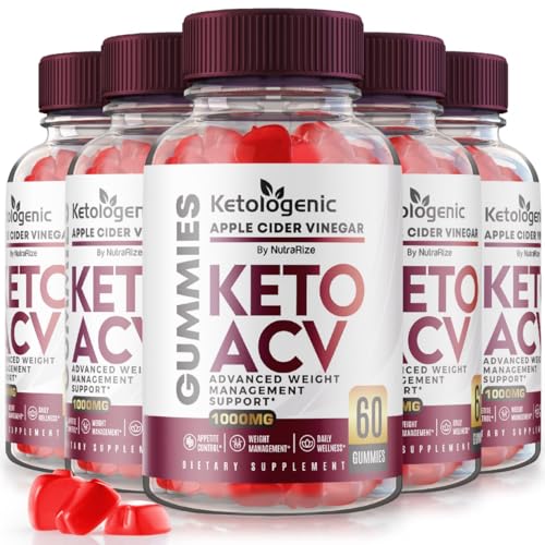 (5 Pack) Ketologenic Keto ACV Gummies Advanced Weight Loss, Ketologenic ACV Gummie