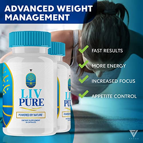 (2 Pack) Liv Pure Loss Pills, Livpure Liver Detox Cleanse Management Capsules Advanced Fyvus