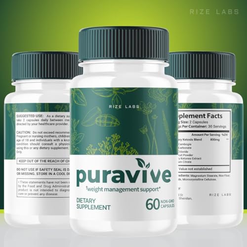 (3 Pack) Puravive Weight Health Pills, Puravive Capsules Reviews Supplement rize labs
