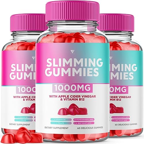 (3 Pack) Slimming Gummies It Works Slimming Gummies for Weight Loss with Apple Cider 