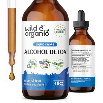 Wild & Organic Alcohol Detox Supplement - Liver Cleance & Repair Formula - Anti Alcohol